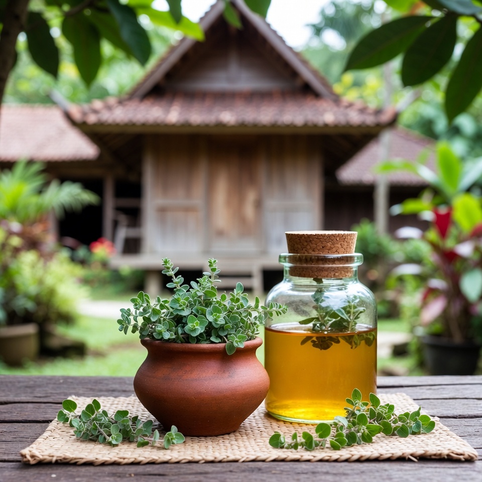 Obat rumahan berbahan oregano untuk melawan jamur kuku.