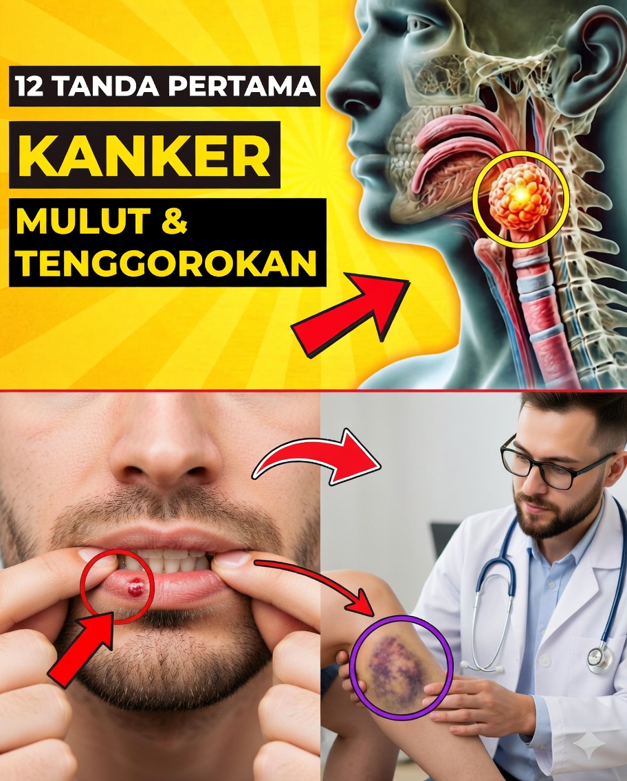 🚨 12 tanda awal kanker yang tidak boleh diabaikan