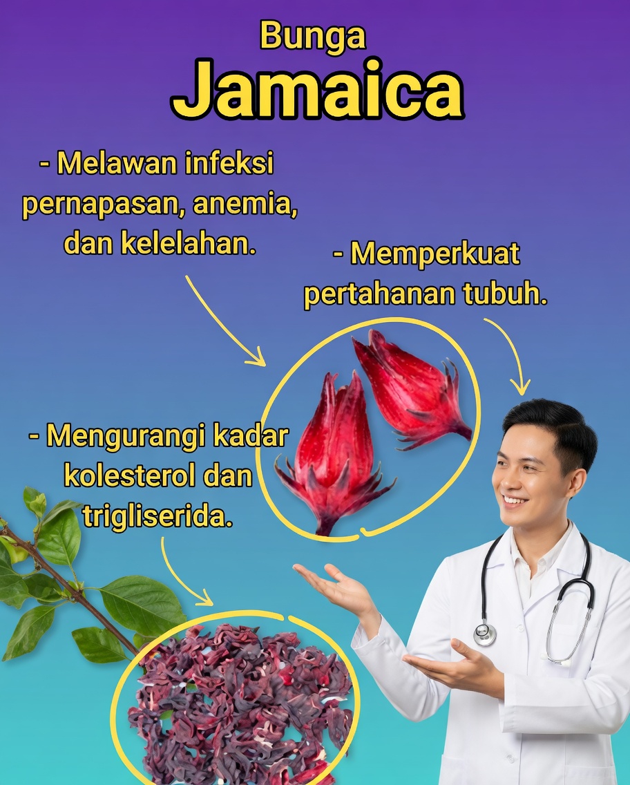 Bunga Jamaika: eliksir alami untuk jantung, darah, dan sistem kekebalan tubuh