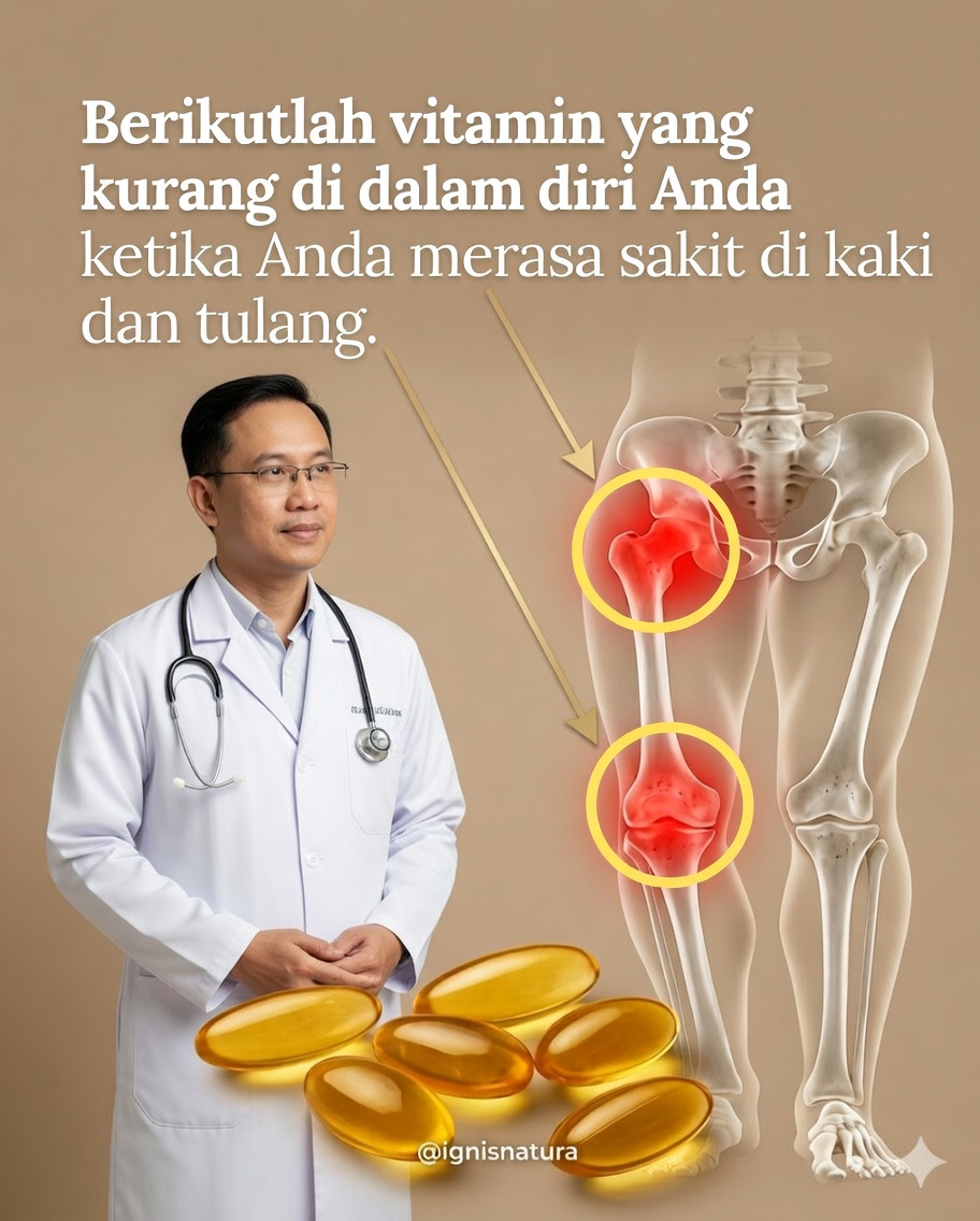 Vitamin esensial untuk meredakan nyeri kaki dan tulang