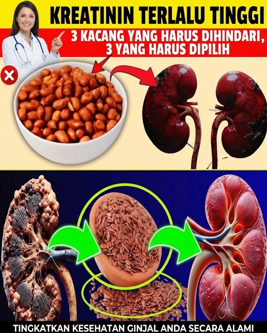 Kreatinin terlalu tinggi? Perubahan sederhana pada jenis kacang yang bisa meringankan ginjal Anda
