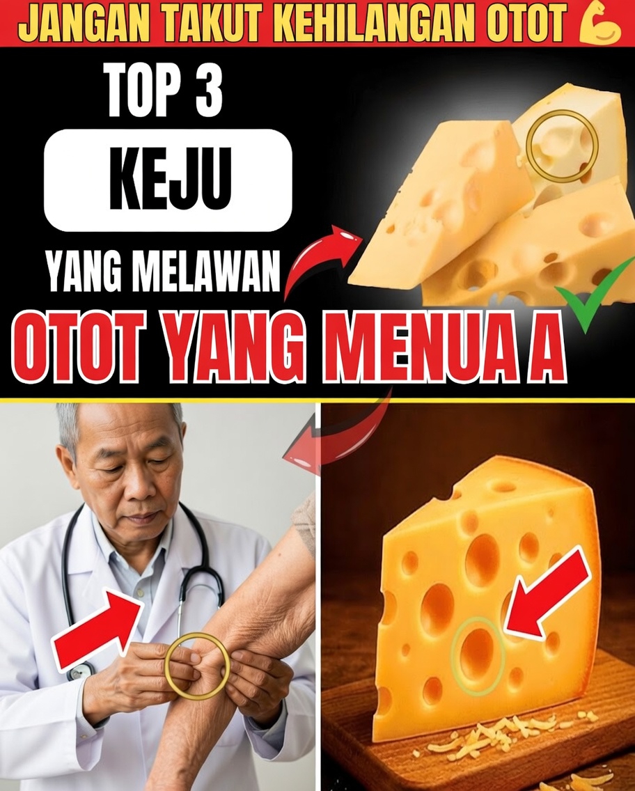 Berusia di atas 60 tahun? 3 keju yang dapat membantu Anda menjaga kekuatan otot