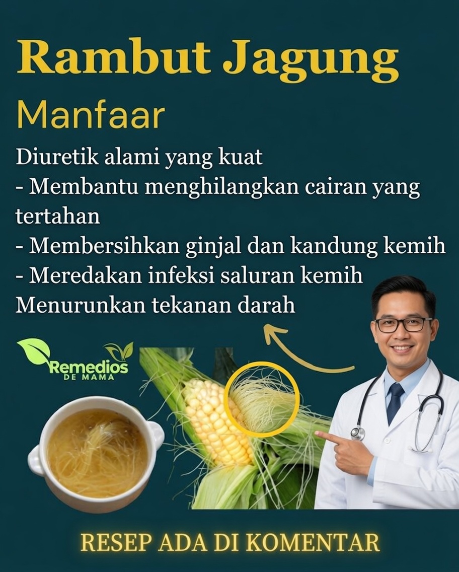 Rebus Rambut Jagung: Rahasia Alami Kuno untuk Kesehatan Anda