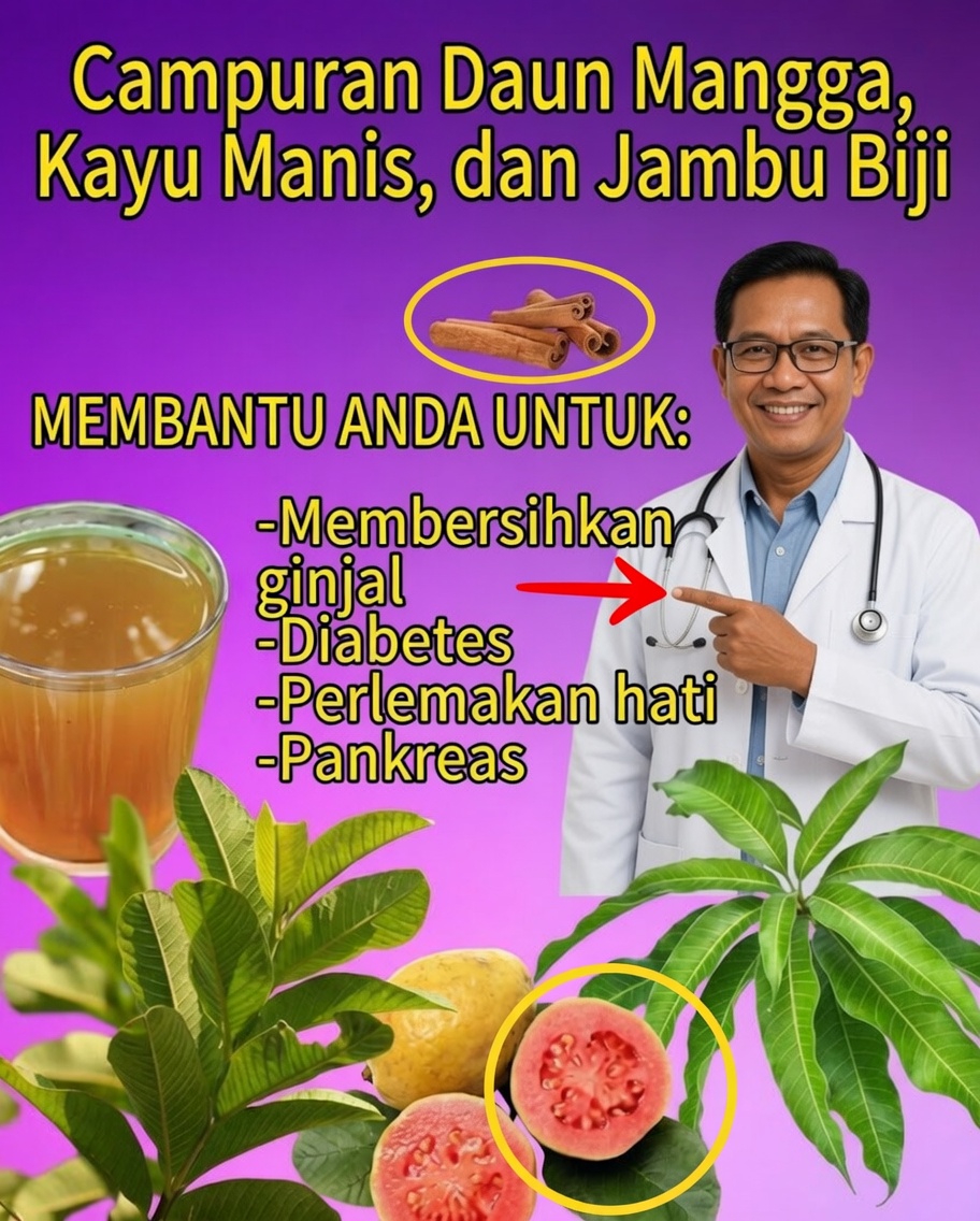 Temukan Manfaat Infus Daun Mangga, Kayu Manis, dan Jambu Biji