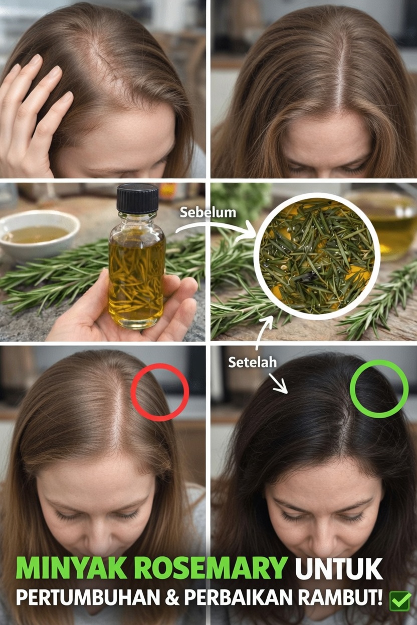 Cara Membuat Minyak Rosemary di Rumah: Panduan Sederhana untuk Rambut yang Tampak Lebih Sehat