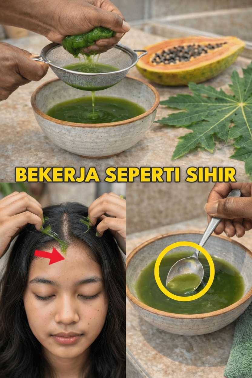 Apakah Daun Pepaya Dapat Mendukung Pertumbuhan Rambut Lebih Cepat untuk Rambut Alami 4C? Menjelajahi Dua Metode Sederhana dan Meredakan Ketombe