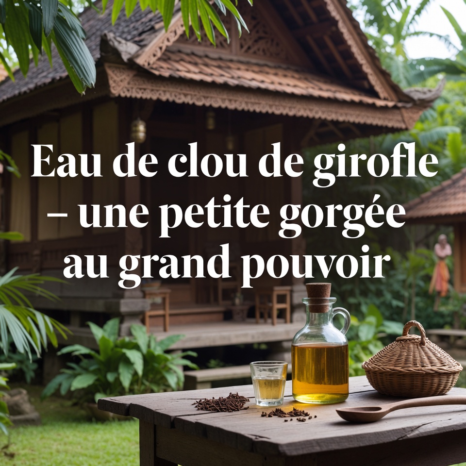 Air cengkih – seteguk kecil dengan kekuatan besar.