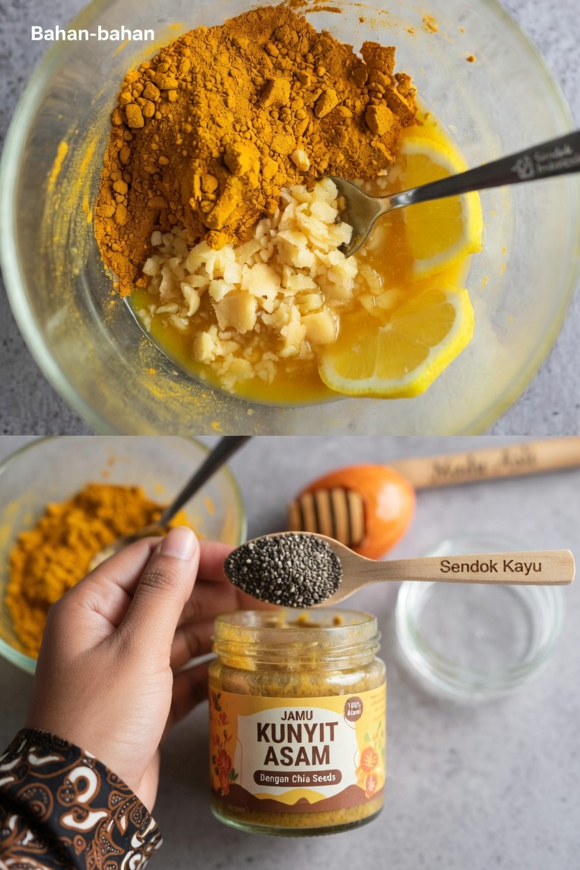Temukan Campuran Pagi yang Populer Ini dengan Dua Sendok Makan Kunyit, Jahe, Lemon, Madu, dan Biji Chia