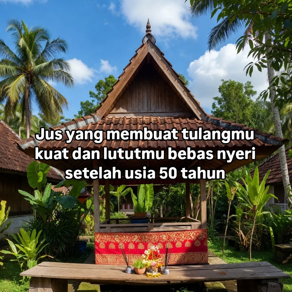 Jus yang membuat tulang Anda kuat dan lutut Anda bebas nyeri setelah usia 50 tahun