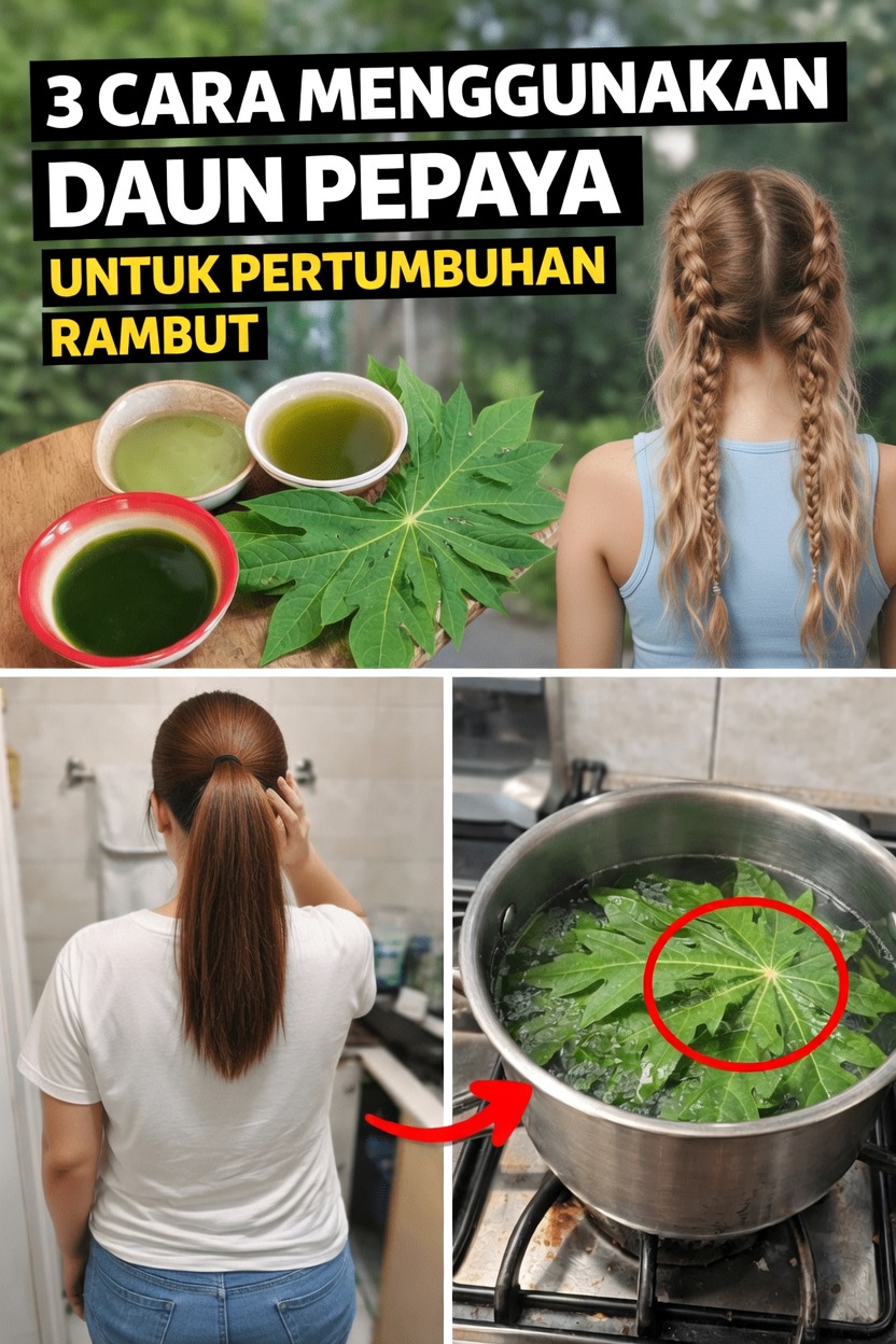 Bisakah Daun Pepaya Mendukung Rambut dan Kulit Kepala yang Lebih Sehat? Dua Metode DIY Sederhana untuk Dicoba