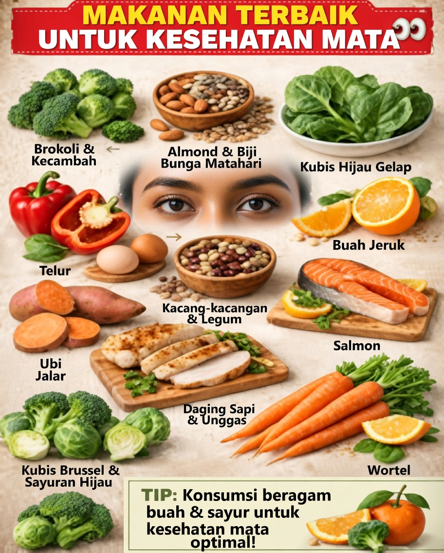 Temukan Makanan dan Kebiasaan Sehari-hari yang Dapat Mendukung Kesehatan dan Kenyamanan Mata dalam Rutinitas Harian Anda
