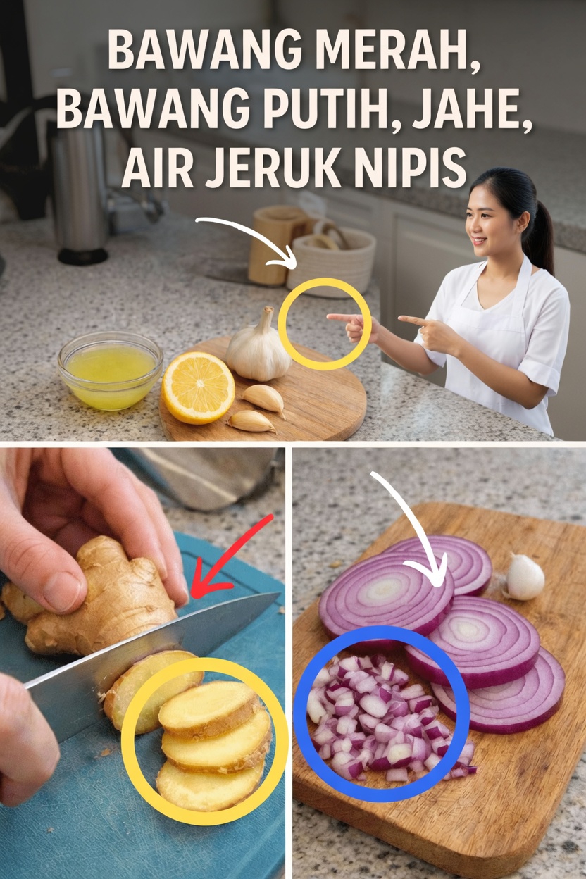 Temukan Kekuatan Sehari-hari Bawang Merah, Bawang Putih, Jahe, dan Air Lemon dalam Rutinitas Dapur Anda