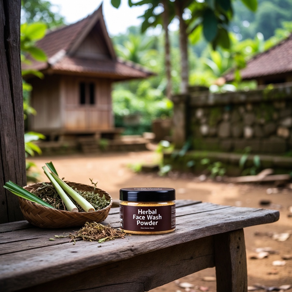 Bubuk Pembersih Wajah Herbal