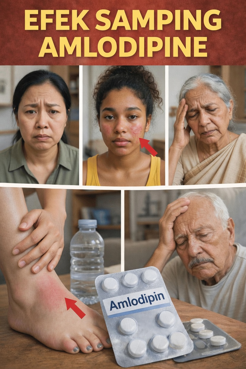 12 Efek Samping Amlodipine yang Perlu Dikenali Sejak Dini oleh Lansia dan Kebiasaan Sehari-hari agar Merasa Lebih Nyaman
