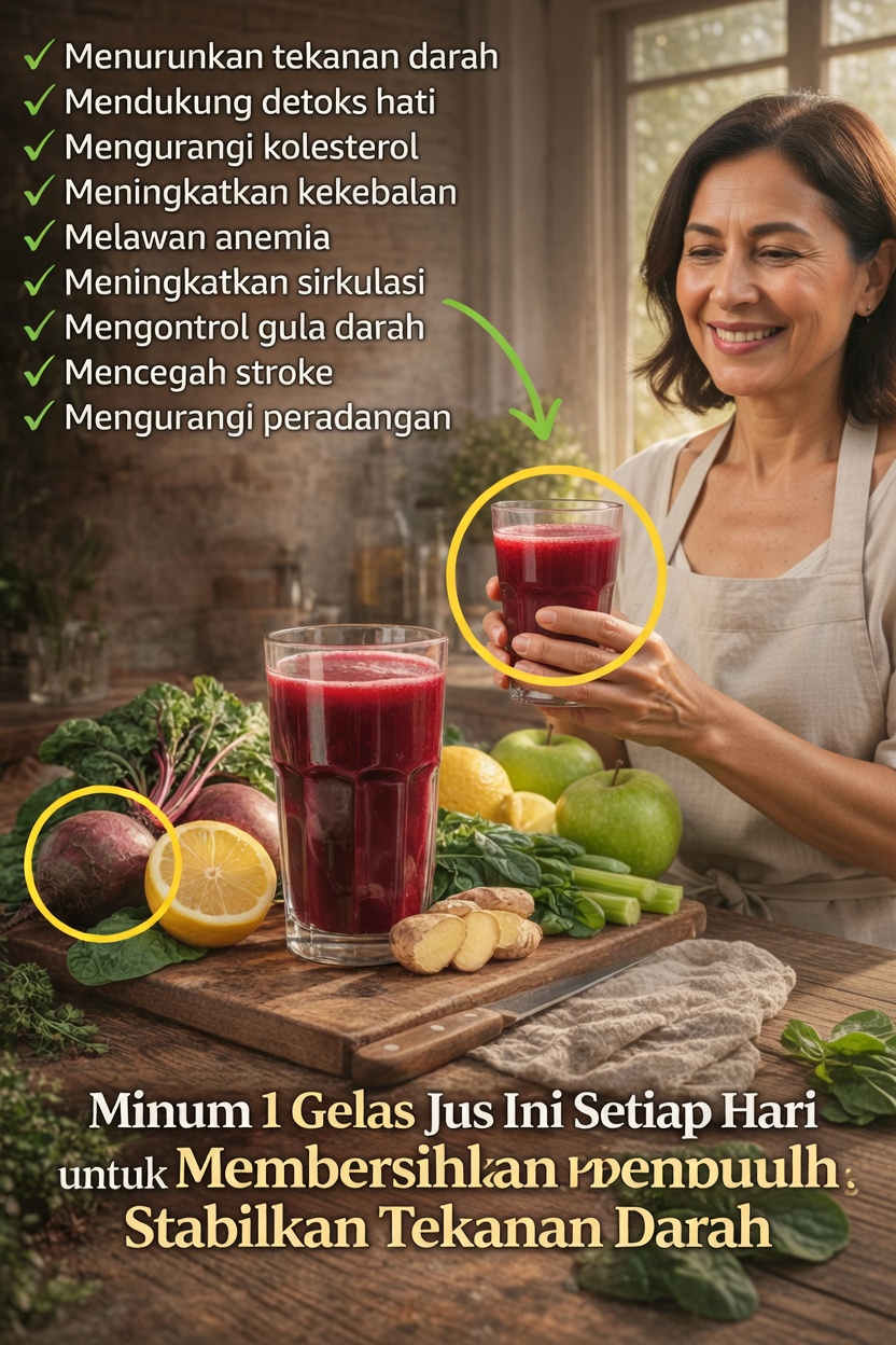 Temukan Bagaimana Kebiasaan Sederhana Minum Jus Harian Ini Dapat Membantu Mendukung Tekanan Darah dan Sirkulasi yang Sehat Secara Alami