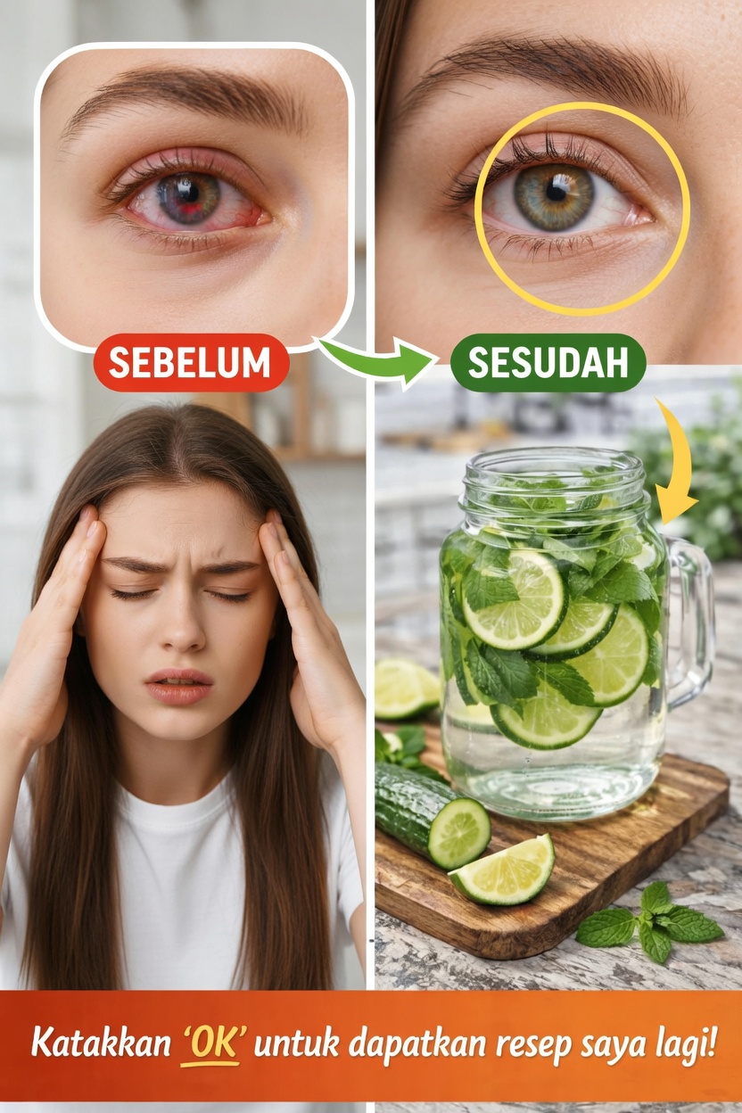 Kebiasaan Harian Sederhana: Air Mentimun, Jeruk Nipis, dan Mint yang Menyegarkan untuk Kenyamanan Mata dan Hidrasi