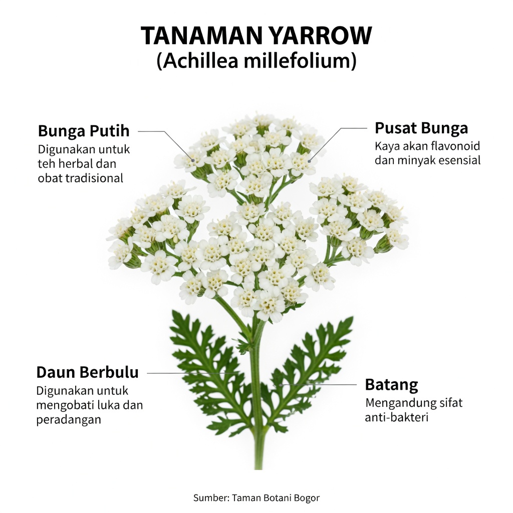 Yarrow: Sekutu Herbal Abadi dengan Manfaat Kesehatan yang Luar Biasa