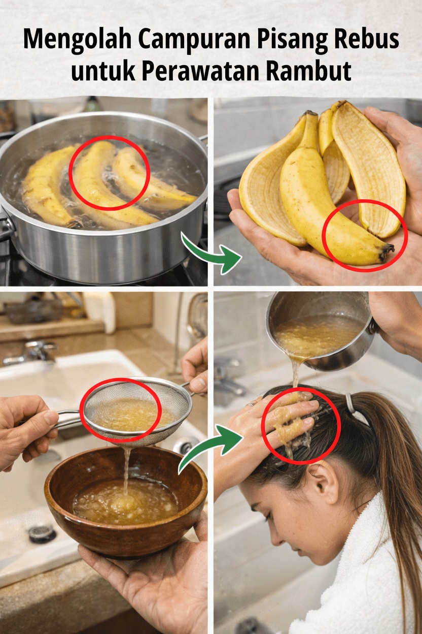 Temukan Manfaat Mengejutkan Menggunakan Air Rebusan Kulit Pisang sebagai Bilasan Rambut Alami untuk Rambut yang Lebih Sehat