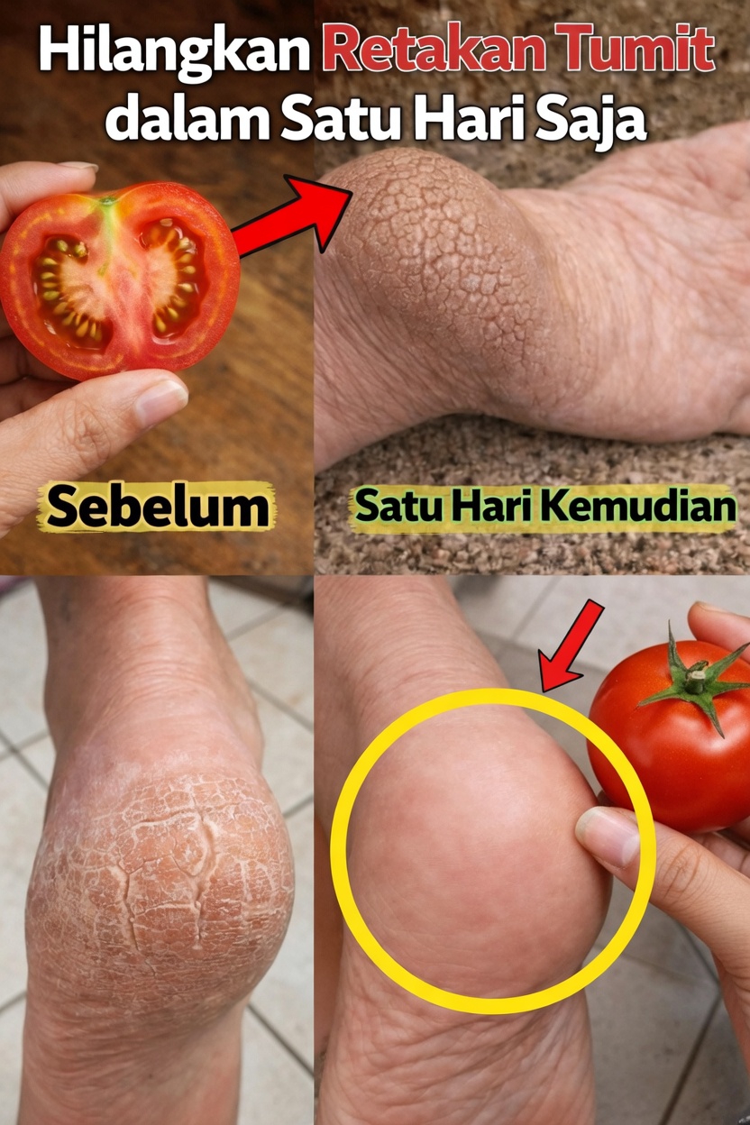 Cara Melembutkan dan Menyembuhkan Tumit Pecah-Pecah Secara Alami dengan Tomat