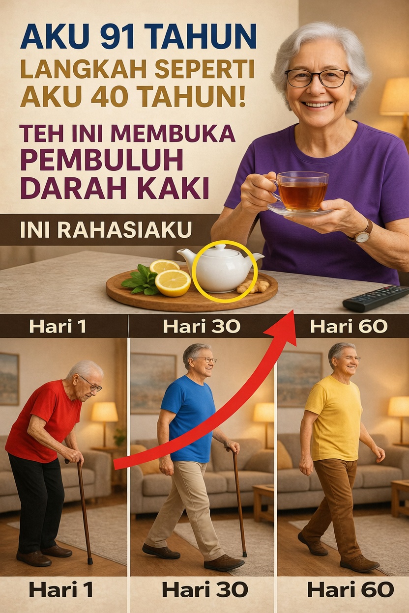 Sudah Lewat 60? Temukan 3 Teh Sederhana untuk Mendukung Kaki yang Lebih Kuat dan Berjalan Lebih Mudah Setiap Hari