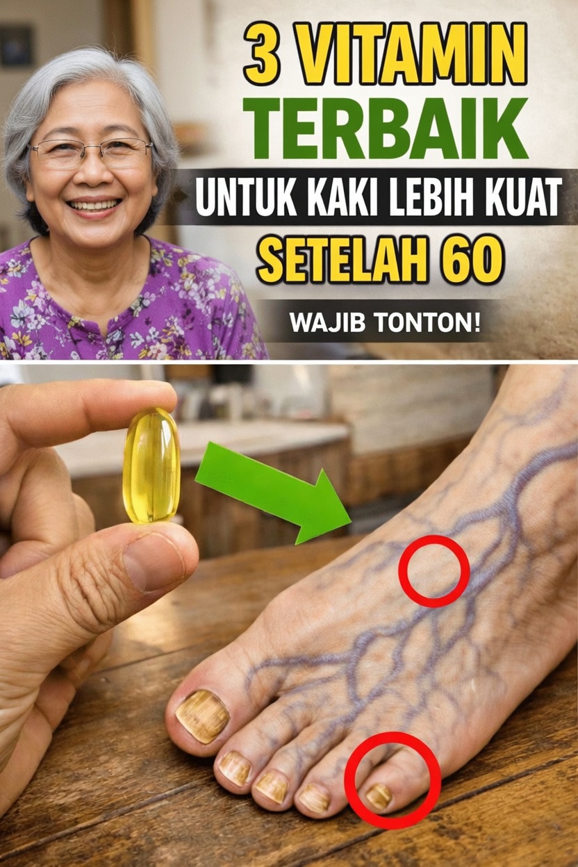 Temukan Tiga Vitamin Sebelum Tidur yang Dapat Membantu Mendukung Kesehatan Kaki Setelah Usia 60 Tahun