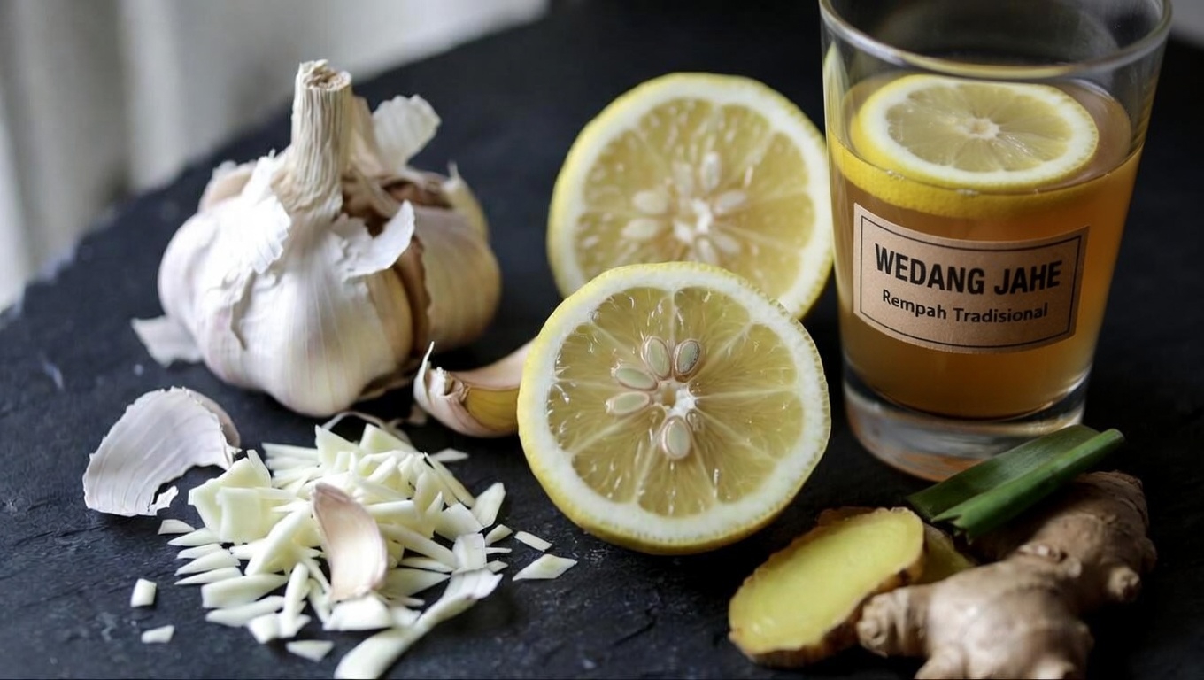Kebiasaan Sederhana Sebelum Tidur: Menjelajahi Campuran Bawang Putih, Lemon, dan Jahe untuk Mendukung Kesehatan Jantung