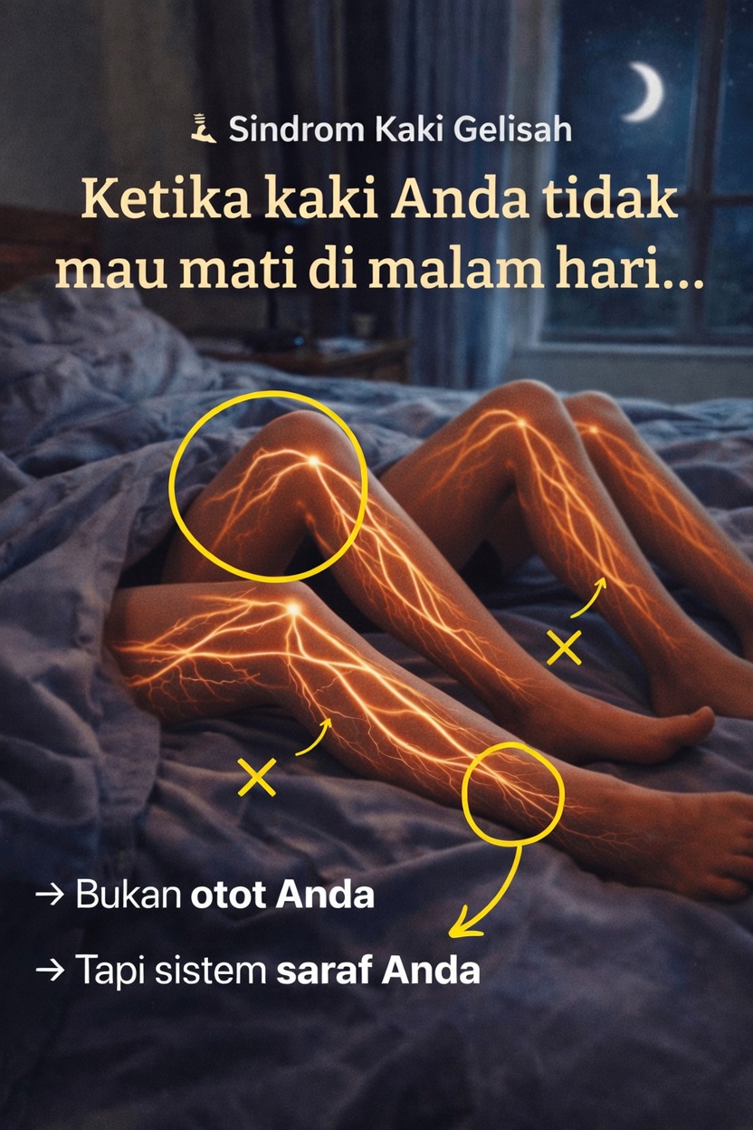 Memahami Sindrom Kaki Gelisah di Malam Hari dan Kebiasaan Lembut yang Dapat Mendukung Kenyamanan Tidur yang Lebih Baik
