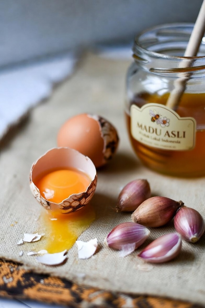 Temukan Potensi Kesehatan Sehari-hari dari Bawang Putih, Madu, dan Telur di Dapur Anda
