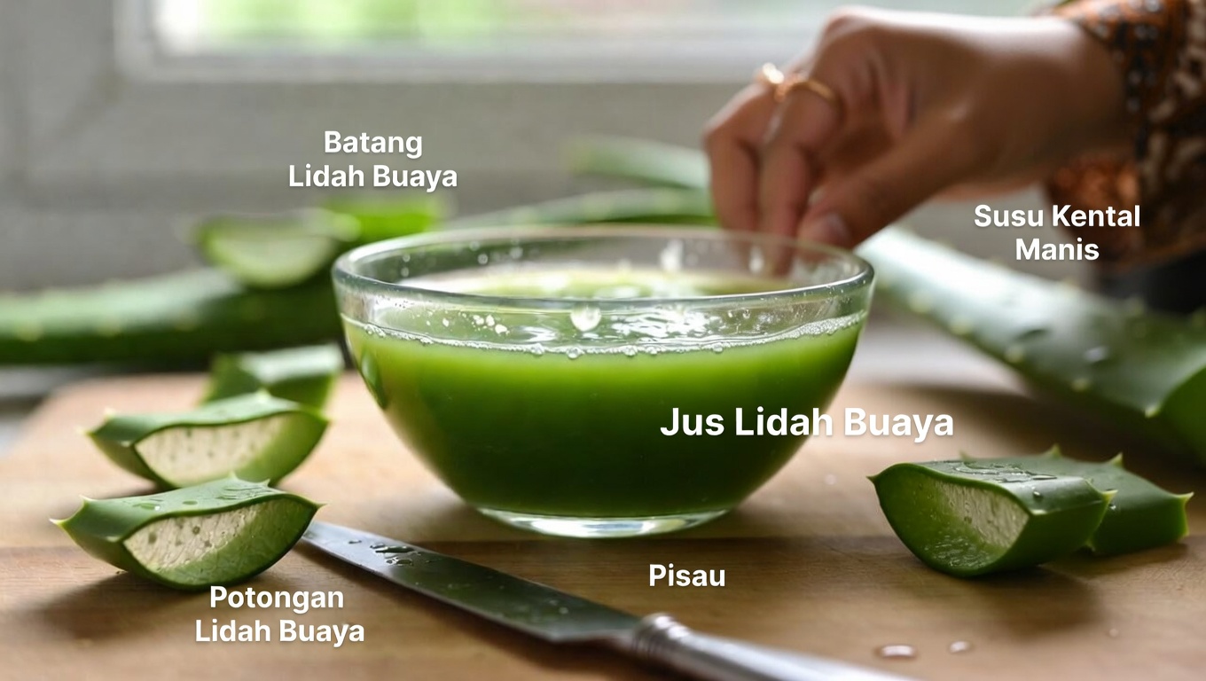 Pelembap Rumahan Sederhana dengan Lidah Buaya dan Minyak Kelapa untuk Kulit Lembap dan Tampak Awet Muda