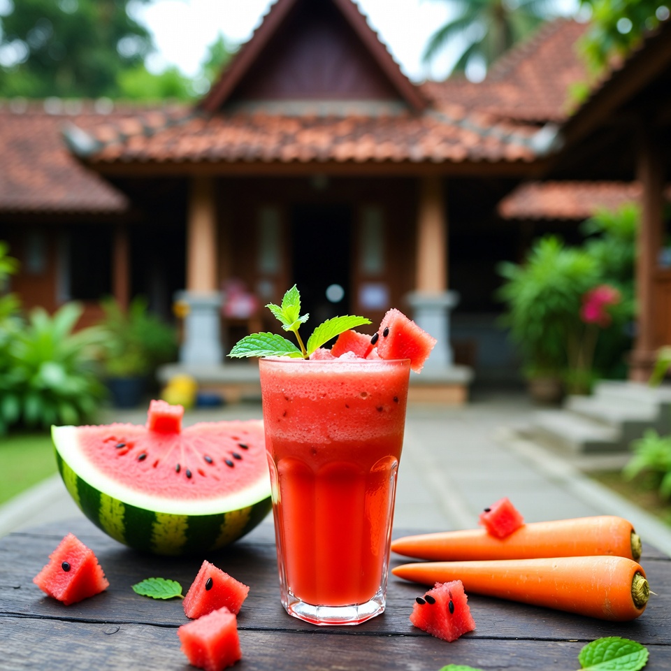 Minuman yang dibutuhkan setiap wanita: Jus Semangka dengan Wortel, Bit, dan Jahe