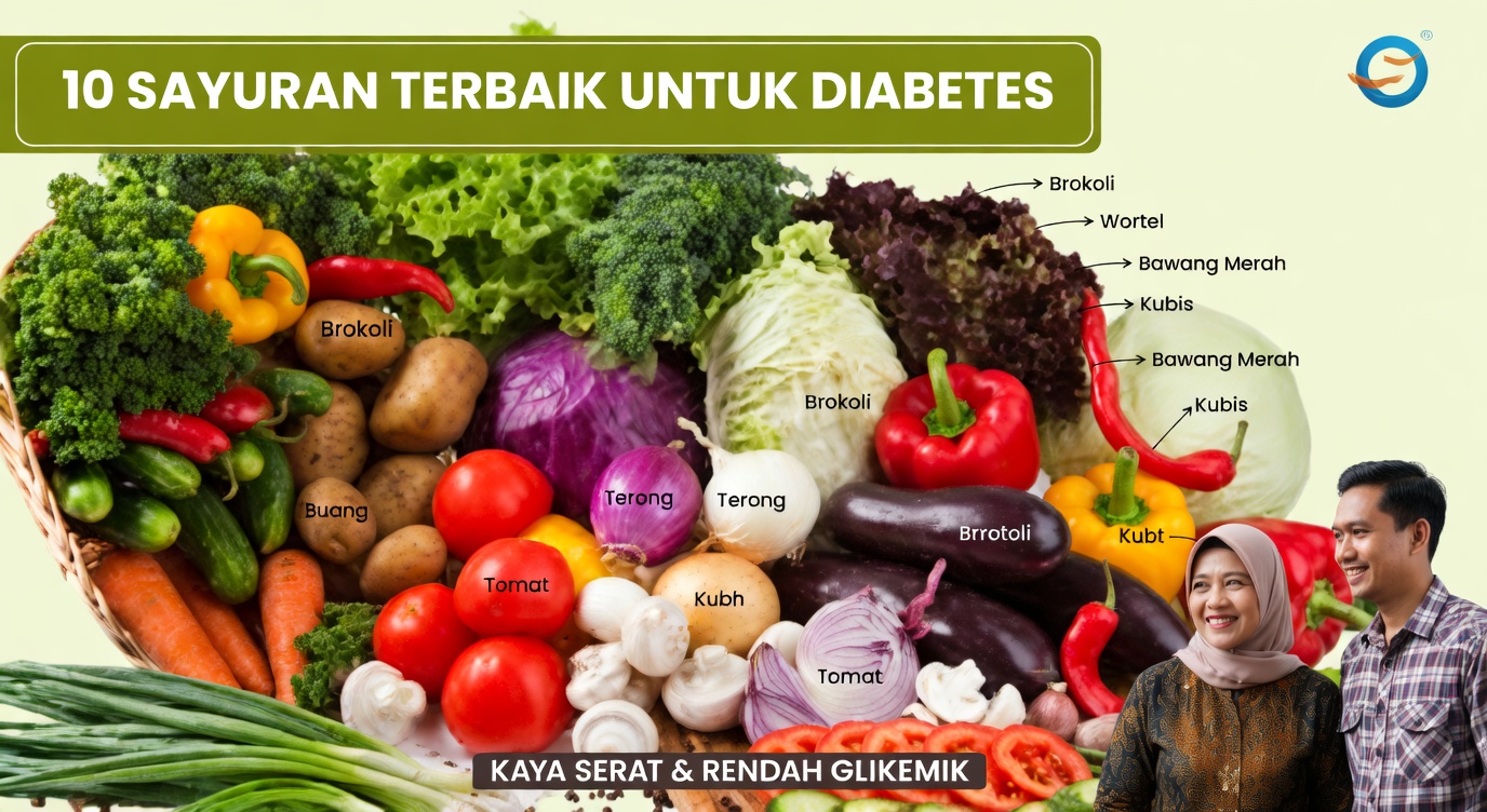 10 Sayuran Terbaik untuk Penderita Diabetes yang Aman Dikonsumsi dalam Menu Sehari-hari