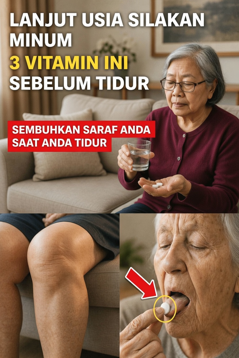 3 Vitamin Sebelum Tidur yang Dapat Mengubah Kekuatan Kaki Setelah Usia 60