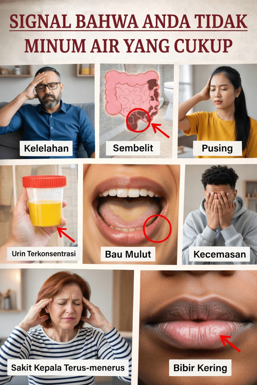 Apakah Anda Melewatkan Tanda-Tanda Umum Bahwa Anda Tidak Minum Cukup Air Setiap Hari?