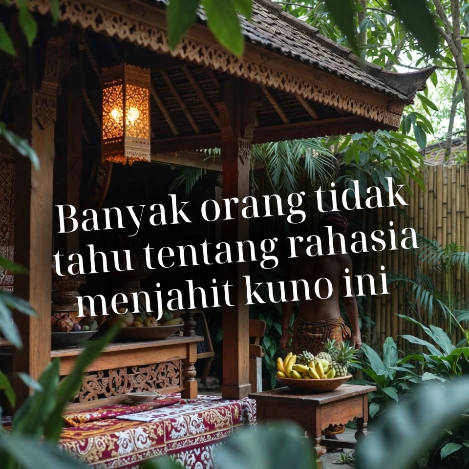 Banyak orang tidak tahu tentang rahasia menjahit kuno ini