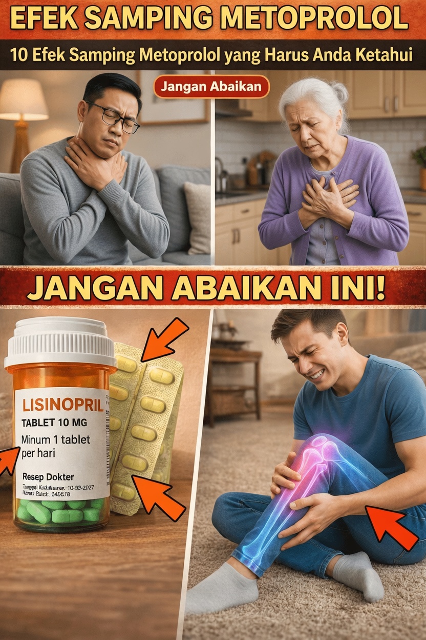10 Efek Samping Penting Metoprolol yang Perlu Anda Ketahui