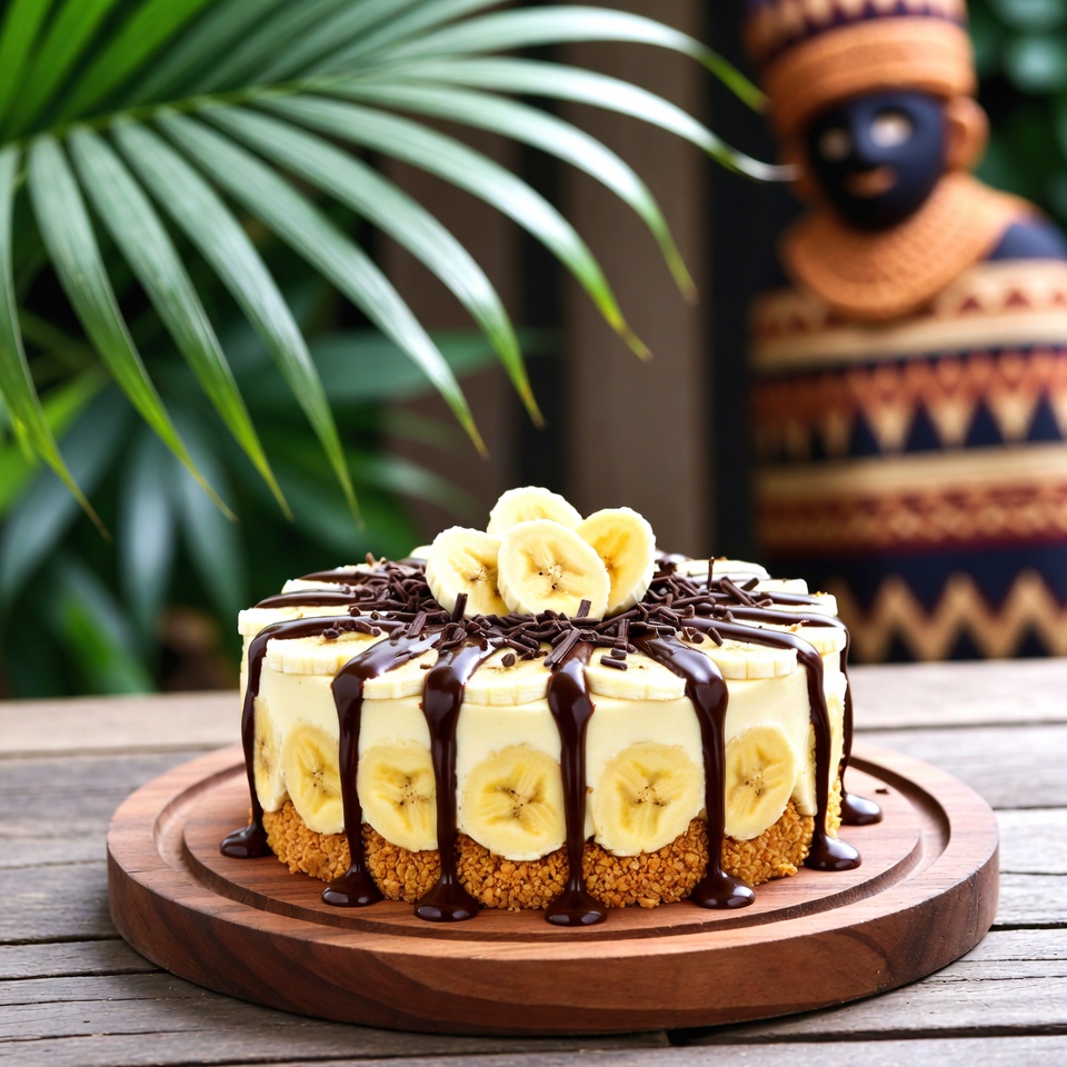 Kue Banana Split Tanpa Panggang