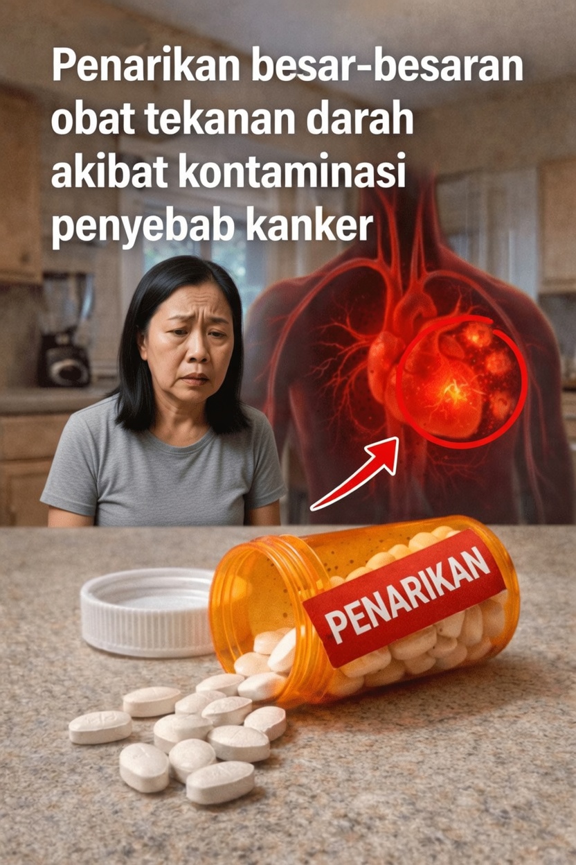 Penarikan Mendesak: Lebih dari 580.000 Botol Obat Tekanan Darah Ditarik karena Kekhawatiran Kanker