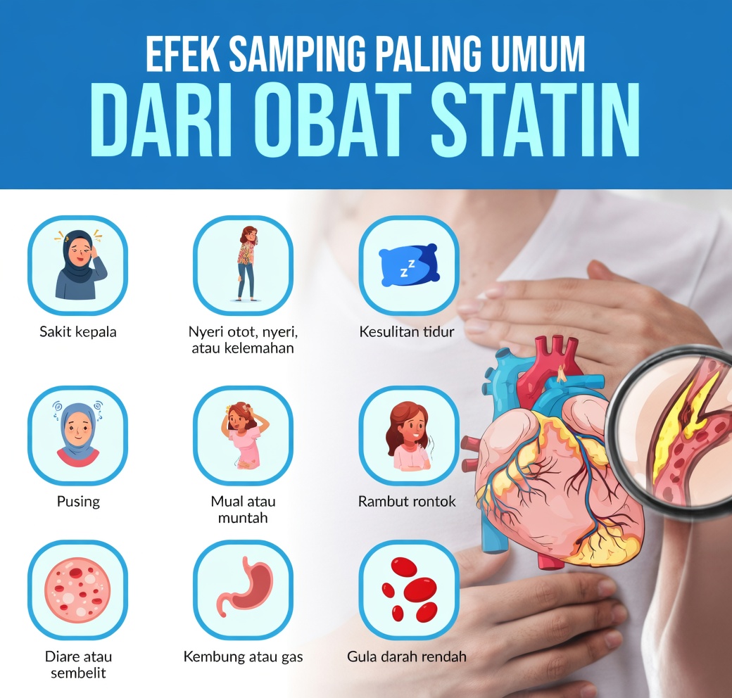 Efek Samping Atorvastatin: Apa yang Perlu Anda Ketahui tentang Obat Kolesterol yang Umum Ini