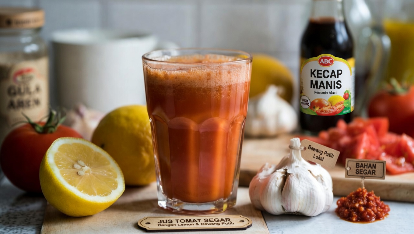 Temukan Kekuatan Jus Tomat, Bawang Putih, dan Lemon: Kebiasaan Harian Sederhana untuk Kesehatan Tubuh