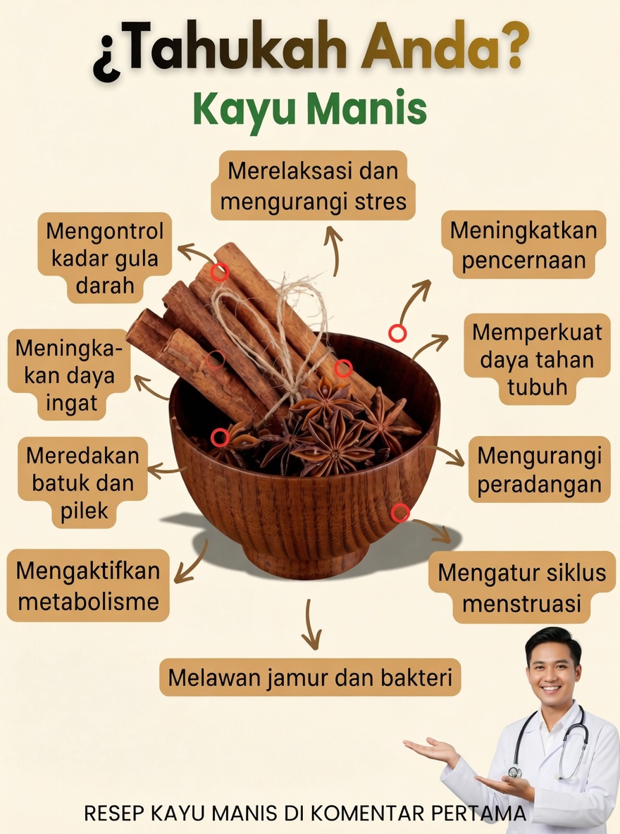 🌿 Kayu Manis: 7 Obat Alami Ampuh dengan Resep Rumahan untuk Meningkatkan Kesehatan Anda