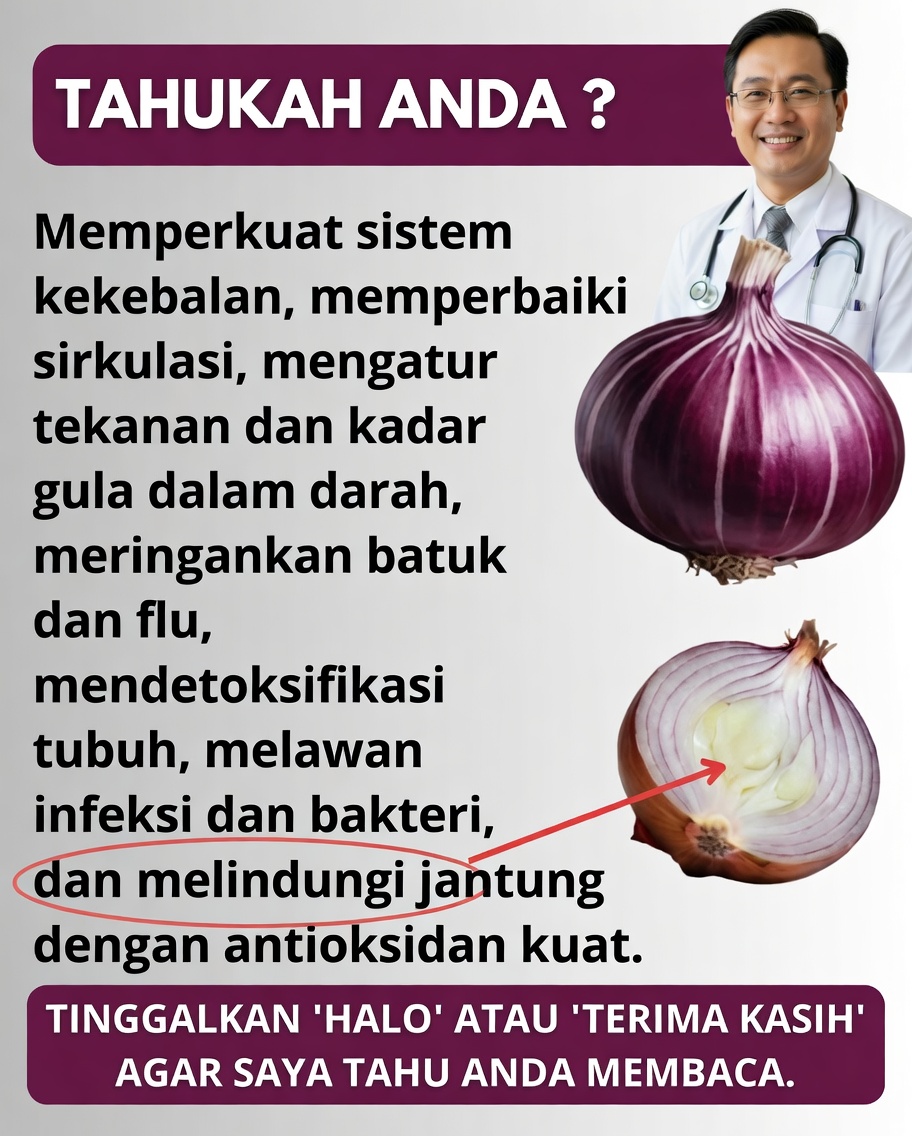 🧅✨ Resep Berbahan Bawang Merah: Obat Alami yang Seharusnya Diketahui Semua Orang