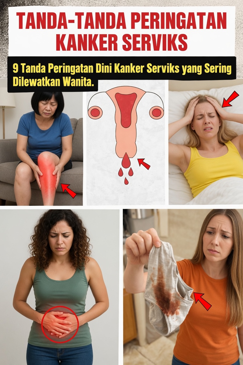 9 Tanda Peringatan Dini Kanker Serviks yang Mengejutkan dan Sering Diabaikan Wanita