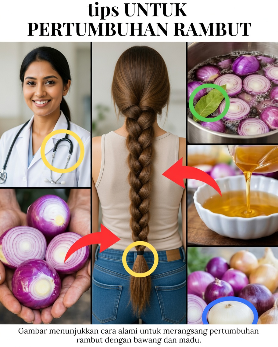 Menggosok bawang bombay mentah pada kulit kepala di malam hari: ritual rambut mengejutkan yang sedang dibicarakan semua orang