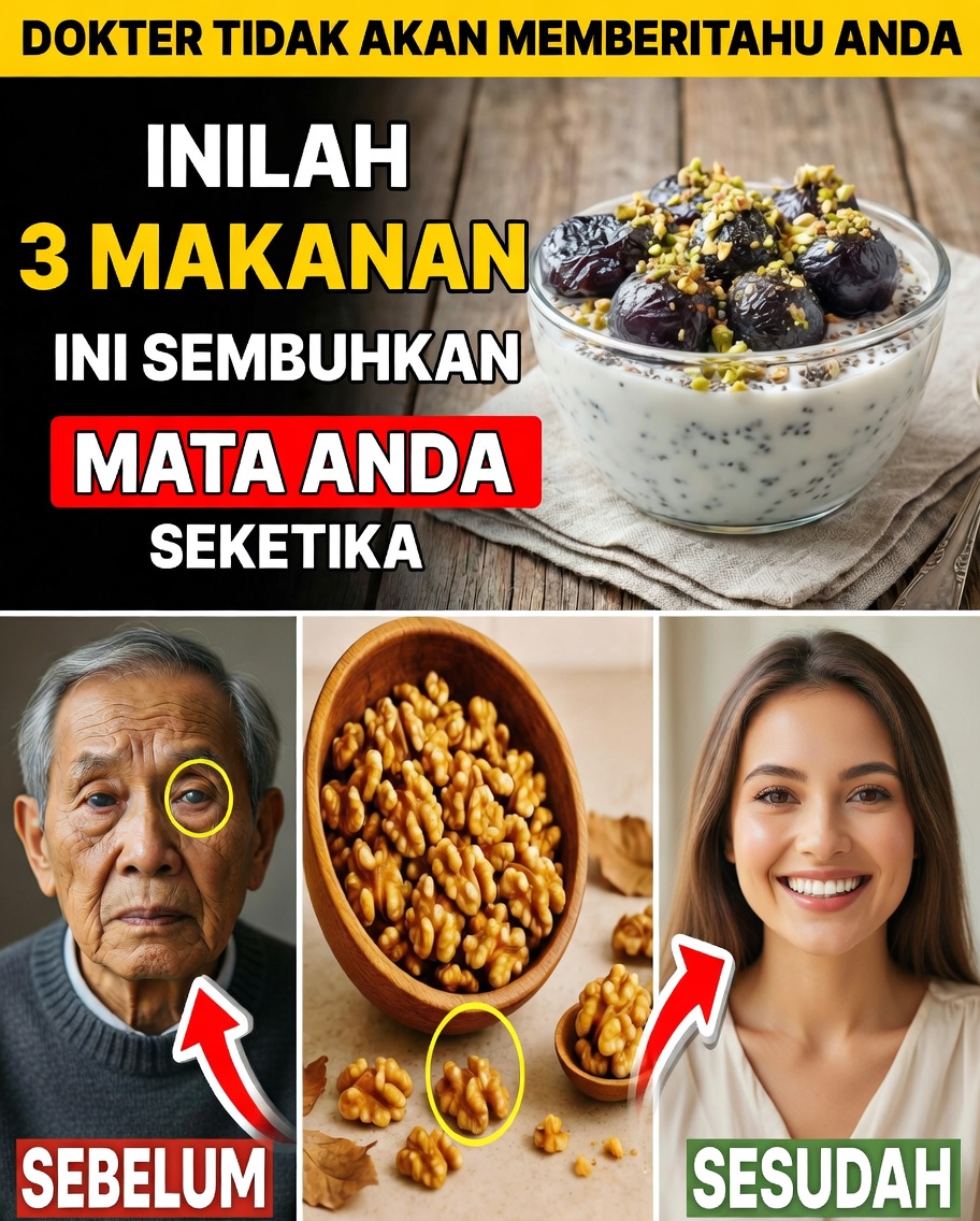 Lansia Usia 60+: Camilan Sederhana Sebelum Tidur untuk Mendukung Kesehatan Mata Secara Alami