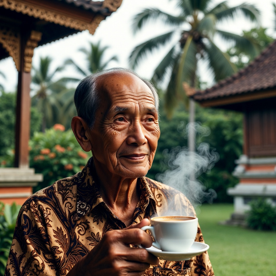 Kopi menghilangkan semua keriput dari wajah Anda, bahkan di usia 70 tahun