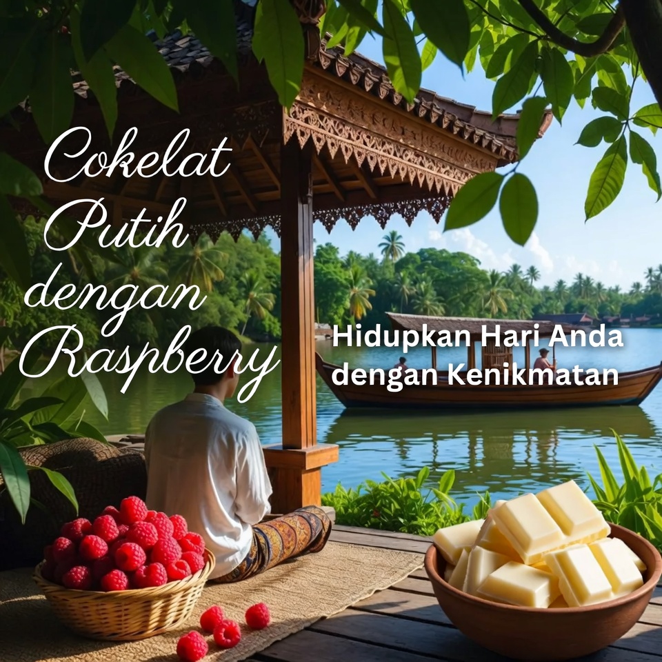 Cokelat Putih Raspberry