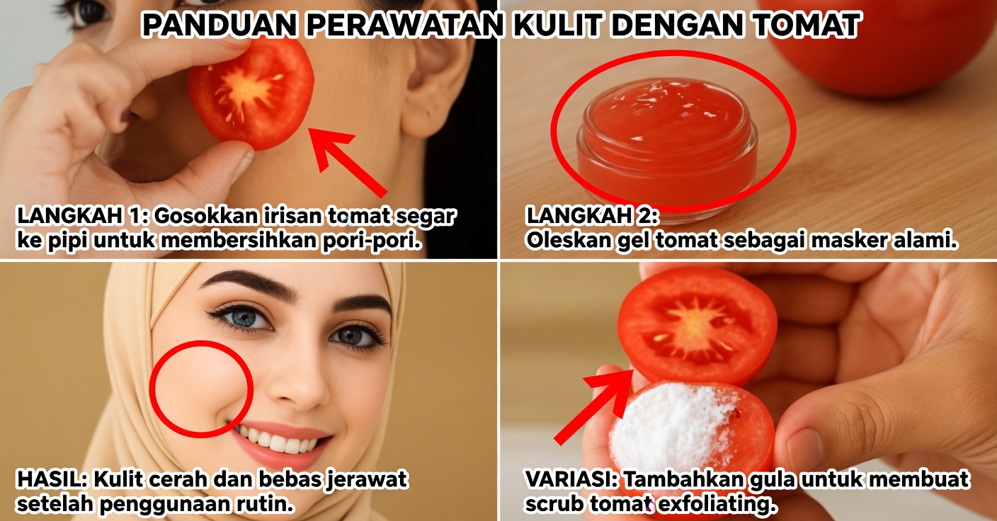 Gel malam tomat untuk mencerahkan kulit