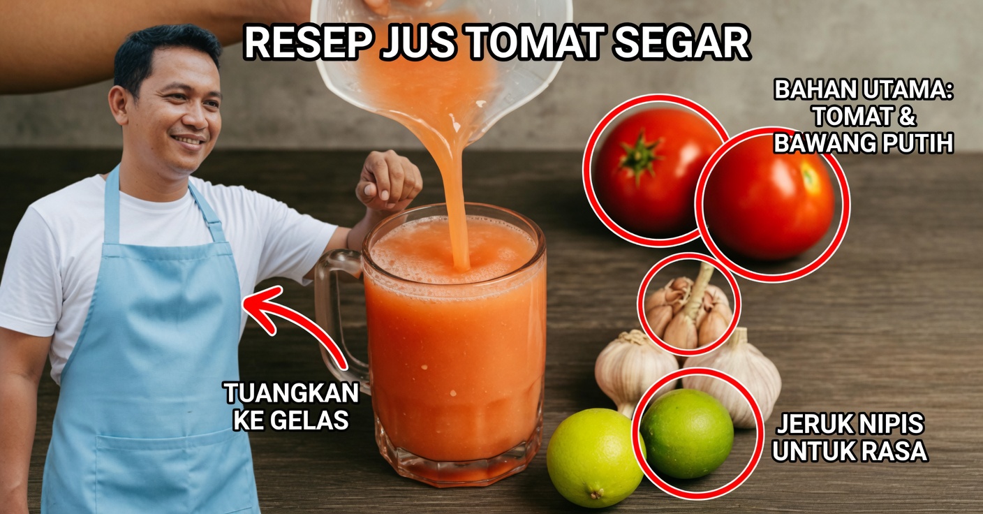 Jus tomat dan lemon untuk membersihkan prostat dan ginjal
