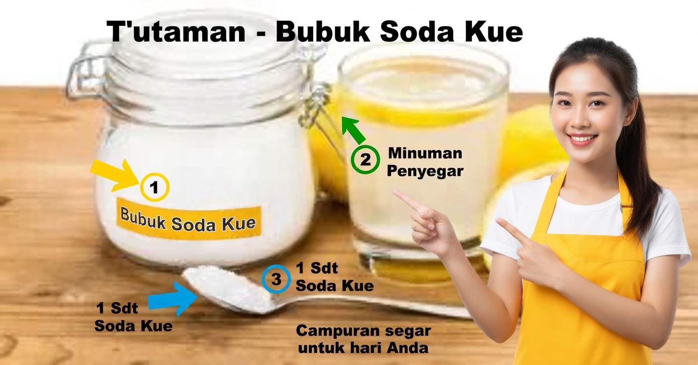 Air Lemon dan Soda Kue: Membersihkan dan Mengalkalisasi