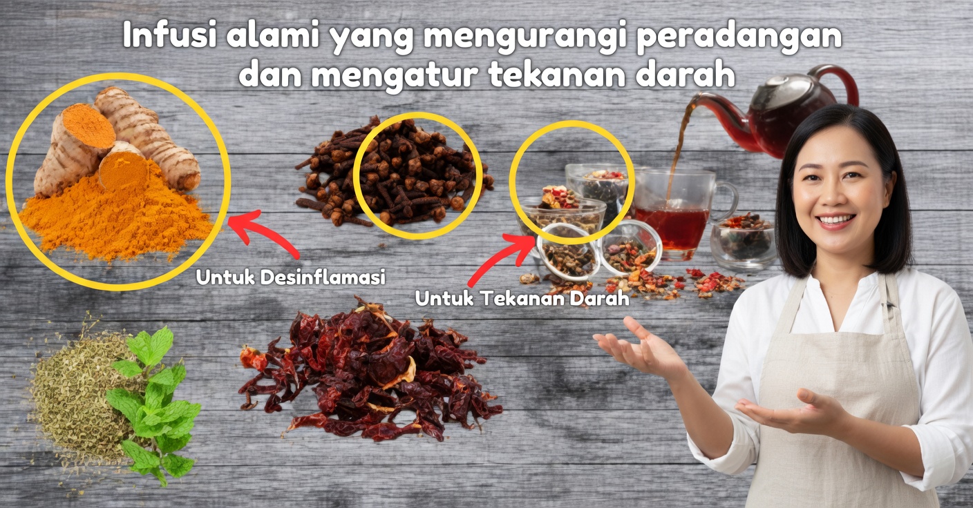Bahan alami untuk mengatasi peradangan dan tekanan darah tinggi